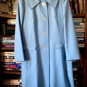 Vintage powder blue over coat. . Large Extra Large